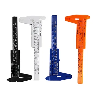  1 buc 80mm Riglă de Măsurare Etriere Noi Mini-Rigla din Plastic Glisante Alb Negru Albastru Portocaliu Etrier Ecartament Instrumente de Măsură Pentru Tatoo