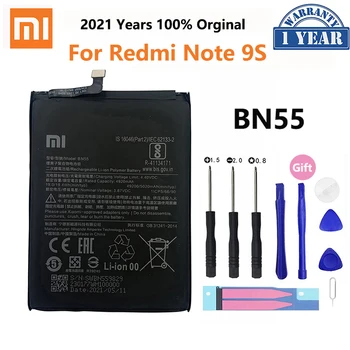  100% Original Xiao mi BN55 5020mAh Bateria Telefonului Pentru Xiaomi Redmi Nota 9 Nota 9 S Note9S Înlocuirea Bateriilor Bateria