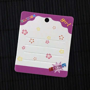  100buc 5.7*6.8 cm Agrafă de Hârtie Dreptunghiulară Card Agrafe de Par floare Bijuterii Accesorii DIY Afișaj Ambalaje Carduri personalizate logo-ul
