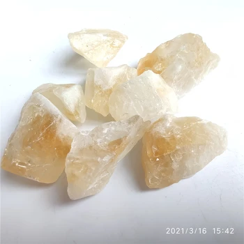  100g Naturale Brazilia Citrin Minereu de Cristal de Reparare Rock Minerale-Specimen Colecția de Decorațiuni interioare și BRICOLAJ Gif