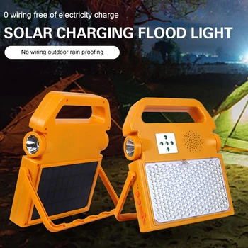  100W Solar Portabil Lumina de Lucru Audio Bluetooth USB Reîncărcabilă Far de Lumină de Inundații de Urgență de Ieșire Reflectoarelor rezistent la apa
