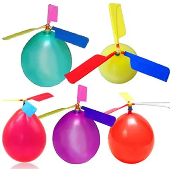  10buc/ Lot Amuzant Tradițional Clasic de Sunet Balon Elicopter Copiii se Joaca cu Jucarii Zburatoare Balonul în aer liber pentru Copii Sport Jucărie Amuzant