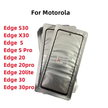  10buc/Lot Ecran Tactil Panoul Frontal Exterior Lentilă de Sticlă Pentru Motorola Moto Margine S S30 X30 Marginea 20pro LCD Frontal de Sticlă Cu Adeziv OCA