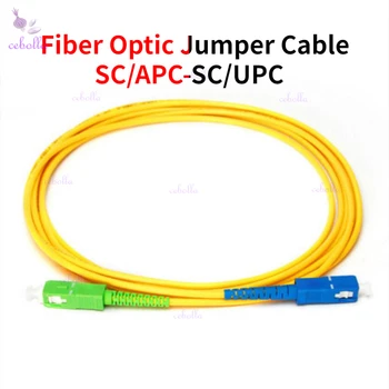  10buc/ lot Fibra Optica Cablu SC/APC-SC/UPC Simplex Single-Mode 5m/10m 15m 2.0/3.0 mm FTTH Fibra Optica Patch Cord Cablu
