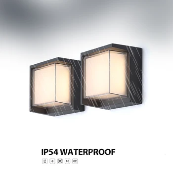  12W LED-uri în aer liber rezistent la apa IP Lumina Pridvor Modernă cu LED-uri Lampă de perete Radar Senzor de Mișcare Curte cu Grădină Interioară în aer liber Lumina