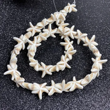  14mm Bine Forma de Stea de mare Turcoaz Margele Vrac Semințe Margele pentru Bijuterii DIY Face Tribal Colier Bratara Artizanat