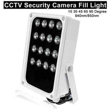  15 30 45 60 90 Grade Invizibil 940nm Iluminator IR de Lumină 850nm CCTV Led-uri Lampă 20buc Matrice Camera Viziune de Noapte Lumina de Umplere