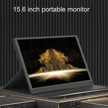  15.6-inch Monitor Portabil Universal Display IPS de Înaltă Rezoluție, cu Unghi Larg de Imagini Clare prelungitor Ecran de Built-in Difuzoare