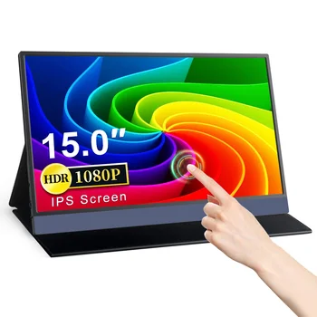  15 Inch 1080P Wireless Portabil Monitor Touch Screen HDR Display IPS De Telefon Laptop de Gaming XBox Seria X PS4 5 HDMI Tip C 3.1