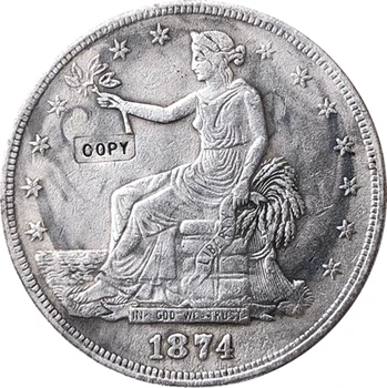  1874-CC Schimb Dolar MONEDE COPIE