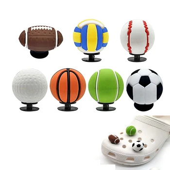  1BUC 3D Baschet, Fotbal, Rugby, Volei, Baseball Croc Blugi Decor Pantof Pantof Farmece Grădină Sandale Copii Accesorii Cadou