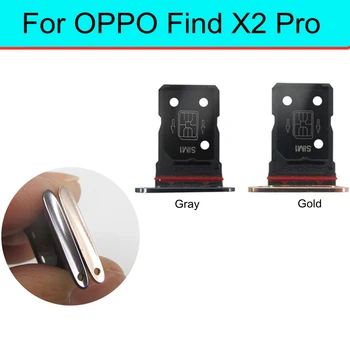 1buc Sim Card Tray Holder Pentru OPPO find X2 Pro Sim Micro Cititor de Card Slot Adaptoare de Card Socket Piese de schimb
