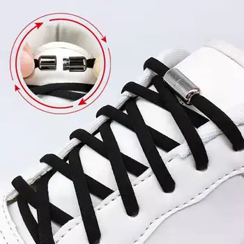  1Pair Nu-și lege Șireturile Semicerc Elastic cu Șireturi de Pantofi Pentru Copii și Adulți Adidași Șiret Rapid Leneș Șireturi de Pantofi Siruri de caractere
