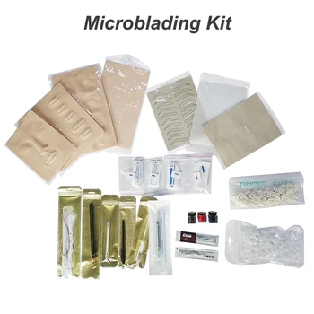  1Set 3D Profesionale Spranceana Broderie Microblading Kit UMP Set pentru Incepatori Machiaj Permanent Kit pentru Început de Formare de Aprovizionare