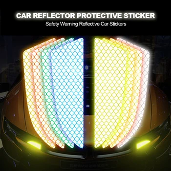  2 buc/Set Masina Reflector de Protecție Autocolant Zgârieturi Avertizare de Siguranță Reflectorizante Autocolante Auto Acessorio Para Carro Bandă Reflectorizantă