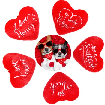  20/30BUC Ziua Îndrăgostiților Decora animale de Companie Papioane Câine de Companie Model Inima Pisica de Pluș Arcuri Culisa Câine Papion pentru Câini de talie Mică de Produs