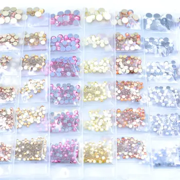  200 buc/pack Mix Dimensiuni DIY Remediere rapidă Cristal Bijuterii de Unghii Strălucitor de Vară de Culoare de Unghii Strasuri