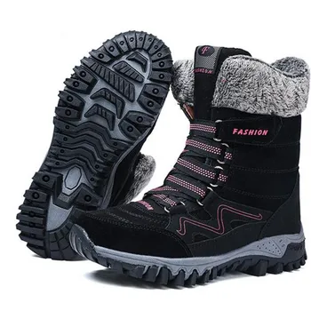  2019 Nou Brand de Moda din Piele de Femei Cizme de Zăpadă de Iarnă Caldă de Pluș Femei cizme Impermeabile cu Glezna Cizme pantofi Plat 36-42