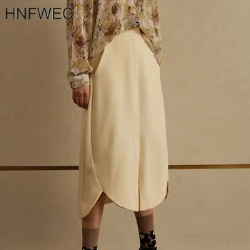  2020 Nou Solid Neregulate Fusta a-line Mozaic de Personalitate de sex Feminin Talie Mare Streetwear Casual K300