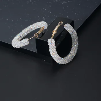  2021 Populare Metal Cristal Bijuterii en-Gros și cu Amănuntul de Moda Stele Acelasi Stil Doamnelor Cercei