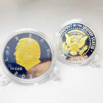  2021 Președinte al SUA a lui Biden de Culoare de Aur Monedă Comemorativă medalie de Aur Monede de Colecție #10