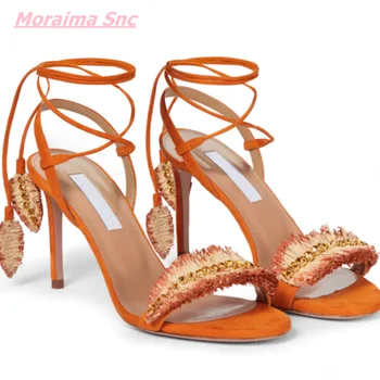  2022 Vara Mai Dulce Femei Sandale Elegante, Sandale Noutate Perla Glezna Curea Toc Subțire De Mare Petrecere De Moda Pantofi De Confort