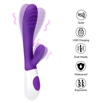 22cm Rabbit Vibrator Pentru Femei Vaginale Stimulator Clitoris Mare Dildo Anal Plug de sex Feminin Masturbator Sex Jucării Erotice Produse Magazin