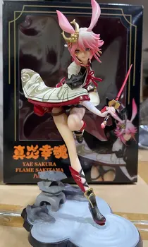  27cm Anime Japonez MmiHoYo Yae Sakura Flacără Sakitama Cheongsam Yae Sakura PVC Statuie de Colectare de Jucării Cadouri