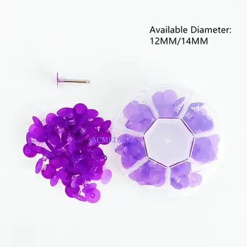  2Plate Laborator Dentar Lustruire Wheel Compozit de Finisare poloneză Discuri de Culoare Violet 1Plate 12/14mm Material de Umplere Stomatologie Instrument