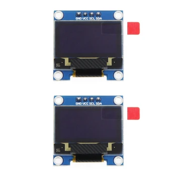  2X 0.96 Inch IIC I2C Serial GND 128X64 LCD OLED Display LED Module SSD1306 Pentru Arduino Kit Display Alb