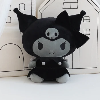  32cm Drăguț Negru Kuromied Păpușă de Pluș Anime Kawaii Jucărie de Pluș Decor Acasă Moale din Pluș Cadouri Pentru Copii Fata de