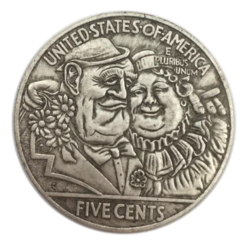  38mm Bine Monedă Capitalist Cuplu Model Doresc Monedă Propunerii de Magie Moneda Norocoasa Cadou de Ziua Decor Acasă de Colecție