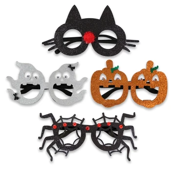  4 Buc Halloween Cosplay Ochelari Favoruri de Partid Decor Spider Dovleac Fantoma pentru Pisica de Halloween ochelari de Soare Set Costum