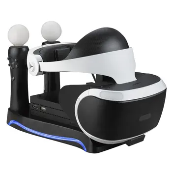  4-în-1PS4VR Încărcare Încărcător Stație de Andocare Stand suport pentru Sony PS4-VR Controler de Joc
