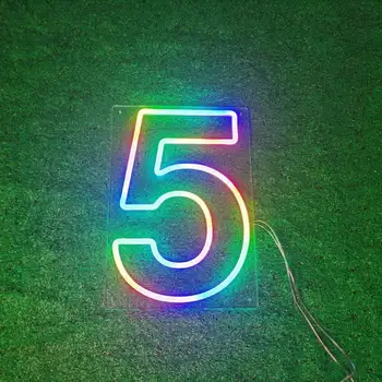  40cm înălțime neon numere de lumina led RGB semn de neon litere Copii ziua de nastere cadou de petrecere, lumini de decor