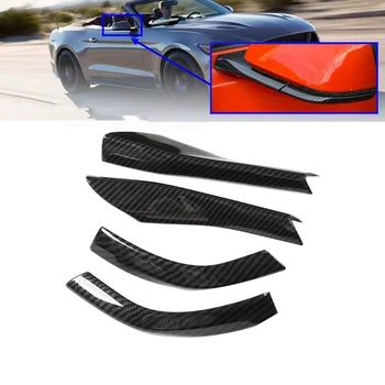  4buc Fibra de Carbon Retrovizoare Oglinda Laterala Capacul Bazei Trim Decoratiuni pentru Ford Mustang 2015-2020