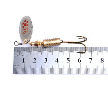  5Pcs 6.7 cm 7g Spinner Lingura de Metal Momeală de Pescuit, Momeală Paiete Crankbait Lingura momeli pentru Bas, Păstrăv, Biban de rotație Pescuit