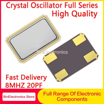  5PCS/Lot 4Pin 5032 5.0*3.2 mm SMD Oscilator cu Cristal 8M 8MHZ SMD Patch Pasiv Cristal Rezonator 20PF 10PPM Rezonatori de Cuarț