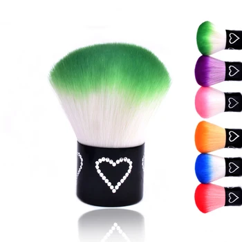  6 Culori Aleatorii Rotund Mic Perie De Vopsea De Unghii Cu Gel De Curățare Praf Pensule Make Up Pensulă Nail Art Manichiura Instrument