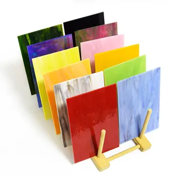  60 de tipuri de vitralii multicolore mozaic placi de mozaic fragment ambarcațiuni puzzle DIY manual material de sticlă colorate te