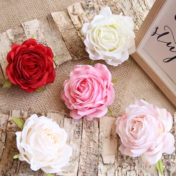 6pcs 9cm înaltă calitate flori artificiale flori de trandafir fals cap floare de nunta de Sărbătoare decorațiuni handmade, DIY flori de perete
