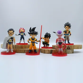  6Pcs Dragon Ball Super Saiyan Goku, Vegeta Regele Frieza Gogeta Papusa Cadouri Model de Jucărie Anime Cifre PVC Colecta Ornamente