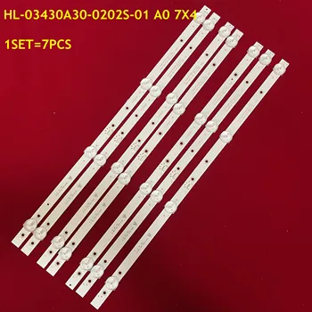 7PCS de Fundal cu LED Strip HL-03430A30-0202S-01 U430L18 4X7 JL.D43022330-017CS-M Pentru LED17E405