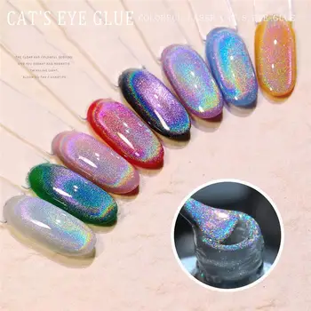  8 ml curcubeu Ochi de Pisica Magnetic Gel de Iarnă colorat sclipici universal lac de unghii poate fi utilizat pe orice culoare de unghii accesorios Spumante