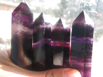  91-117mm Naturale rare violet cristal de cuarț pur vindecare baghetă magică punctul A3