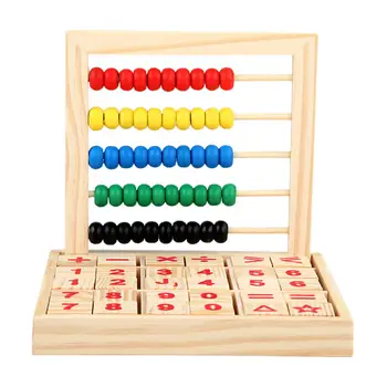  Abac din lemn Bastoane de Numărare Dezvoltarea Inteligenței Jocuri Matematica Cadou de Matematica de Învățământ Jucării de Numărare pentru Copii Matematica baieti