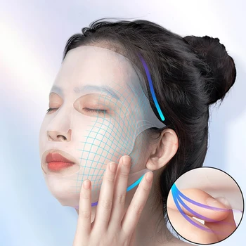  Acoperire completă Masca Pentru Fata Proiectare 3D Lift Promova Masca de Absorbție Silicon Îngrijire a Pielii Faciale Anti-Rid pentru Fermitate Capacul Instrumente