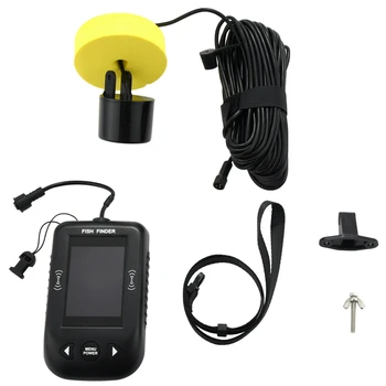  Actualizat Xf02-C Portabil Pește Finder 9M Cablu Echo Sounder Alarma 0.6-100M Adâncime Fishfinder Traductor Senzor Sonar Colorate Scre