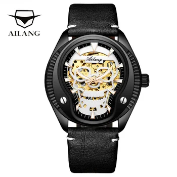  AILANG brand de Top diesel watch gear auto pentru bărbați încheietura ceas militar, scafandru reloj curea de piele de lichidare automată ceas brățară pentru bărbați