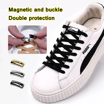  AL Magnetice Noi Șiret Elastic Inchidere cu Sireturi Rapid Nu Lega șireturile de la Pantofi Copii pentru Adulti Unisex Șiret Adidași Șireturi String